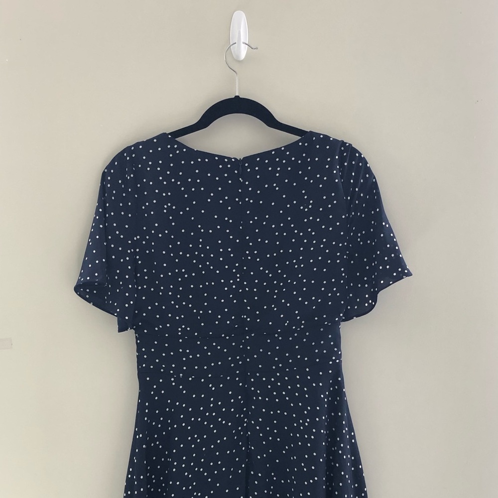 Navy Polka Dot Dress - Picture 3 of 3